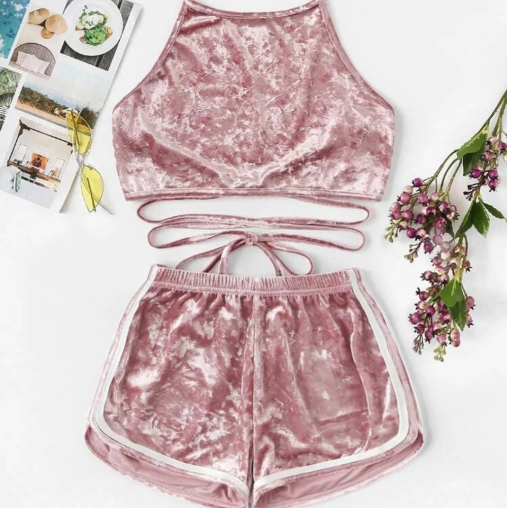 Two peice velvet set